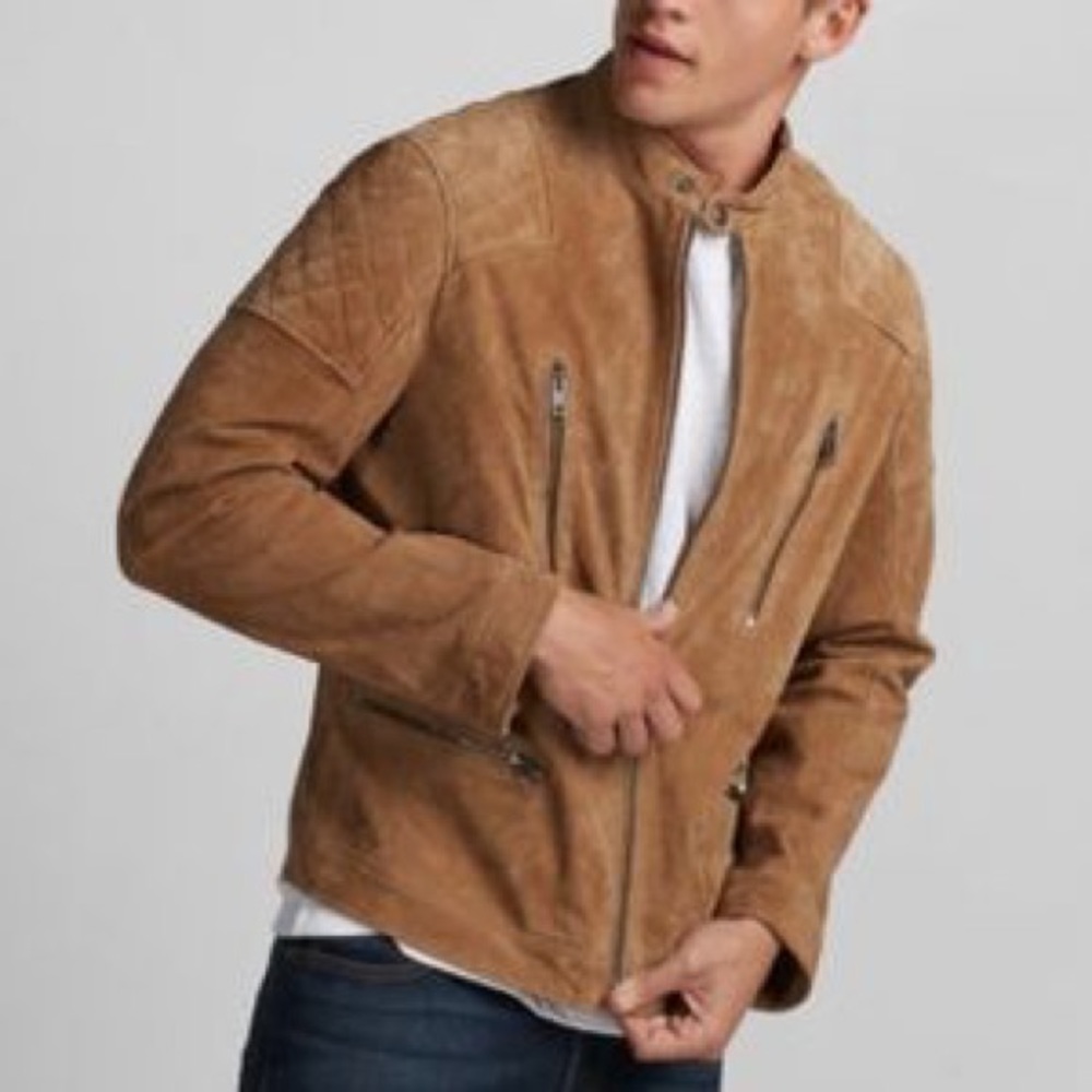 Men’s Express Suede Moto Jacket